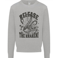 Release the Kraken Cthulhu Sea Creature Mens Sweatshirt Jumper Sports Grey