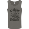 Release the Kraken Cthulhu Sea Creature Mens Vest Tank Top Charcoal