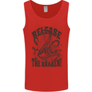 Release the Kraken Cthulhu Sea Creature Mens Vest Tank Top Red