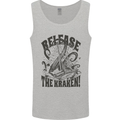Release the Kraken Cthulhu Sea Creature Mens Vest Tank Top Sports Grey