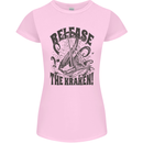 Release the Kraken Cthulhu Sea Creature Womens Petite Cut T-Shirt Light Pink