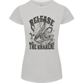 Release the Kraken Cthulhu Sea Creature Womens Petite Cut T-Shirt Sports Grey