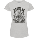 Release the Kraken Cthulhu Sea Creature Womens Petite Cut T-Shirt Sports Grey