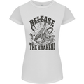 Release the Kraken Cthulhu Sea Creature Womens Petite Cut T-Shirt White