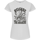 Release the Kraken Cthulhu Sea Creature Womens Petite Cut T-Shirt White