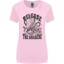 Release the Kraken Cthulhu Sea Creature Womens Wider Cut T-Shirt Light Pink