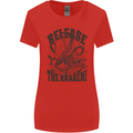 Release the Kraken Cthulhu Sea Creature Womens Wider Cut T-Shirt Red