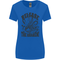 Release the Kraken Cthulhu Sea Creature Womens Wider Cut T-Shirt Royal Blue