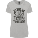 Release the Kraken Cthulhu Sea Creature Womens Wider Cut T-Shirt Sports Grey