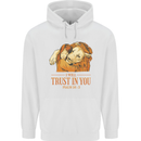 Religion Christianity Bible Trust in Lion Childrens Kids Hoodie White