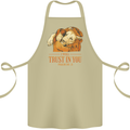 Religion Christianity Bible Trust in Lion Cotton Apron 100% Organic Khaki