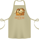 Religion Christianity Bible Trust in Lion Cotton Apron 100% Organic Khaki