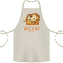 Religion Christianity Bible Trust in Lion Cotton Apron 100% Organic Natural