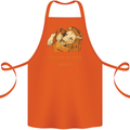 Religion Christianity Bible Trust in Lion Cotton Apron 100% Organic Orange