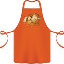 Religion Christianity Bible Trust in Lion Cotton Apron 100% Organic Orange