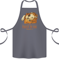 Religion Christianity Bible Trust in Lion Cotton Apron 100% Organic Steel