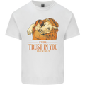 Religion Christianity Bible Trust in Lion Kids T-Shirt Childrens White