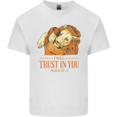 Religion Christianity Bible Trust in Lion Kids T-Shirt Childrens White