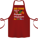 Religious Autism Mom Autistic Mum God ASD Cotton Apron 100% Organic Maroon