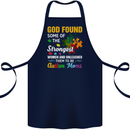 Religious Autism Mom Autistic Mum God ASD Cotton Apron 100% Organic Navy Blue