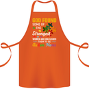 Religious Autism Mom Autistic Mum God ASD Cotton Apron 100% Organic Orange