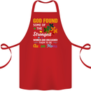 Religious Autism Mom Autistic Mum God ASD Cotton Apron 100% Organic Red