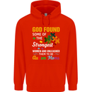 Religious Autism Mom Autistic Mum God ASD Mens 80% Cotton Hoodie Bright Red