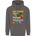 Religious Autism Mom Autistic Mum God ASD Mens 80% Cotton Hoodie Charcoal