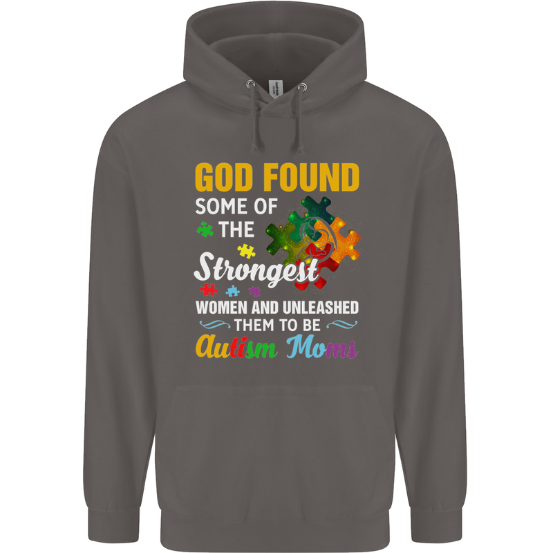 Religious Autism Mom Autistic Mum God ASD Mens 80% Cotton Hoodie Charcoal