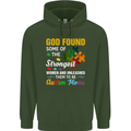 Religious Autism Mom Autistic Mum God ASD Mens 80% Cotton Hoodie Forest Green