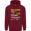 Religious Autism Mom Autistic Mum God ASD Mens 80% Cotton Hoodie Maroon
