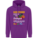 Religious Autism Mom Autistic Mum God ASD Mens 80% Cotton Hoodie Purple