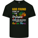 Religious Autism Mom Autistic Mum God ASD Mens Cotton T-Shirt Tee Top Black