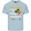 Religious Autism Mom Autistic Mum God ASD Mens Cotton T-Shirt Tee Top Light Blue