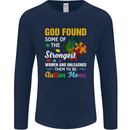 Religious Autism Mom Autistic Mum God ASD Mens Long Sleeve T-Shirt Navy Blue