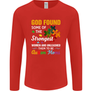 Religious Autism Mom Autistic Mum God ASD Mens Long Sleeve T-Shirt Red