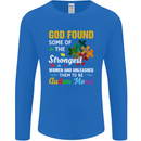 Religious Autism Mom Autistic Mum God ASD Mens Long Sleeve T-Shirt Royal Blue