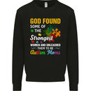 Religious Autism Mom Autistic Mum God ASD Mens Sweatshirt Jumper Black