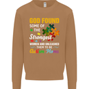 Religious Autism Mom Autistic Mum God ASD Mens Sweatshirt Jumper Caramel Latte