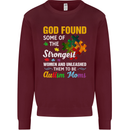 Religious Autism Mom Autistic Mum God ASD Mens Sweatshirt Jumper Maroon