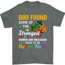Religious Autism Mom Autistic Mum God ASD Mens T-Shirt Cotton Gildan Charcoal
