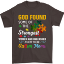 Religious Autism Mom Autistic Mum God ASD Mens T-Shirt Cotton Gildan Dark Chocolate