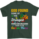 Religious Autism Mom Autistic Mum God ASD Mens T-Shirt Cotton Gildan Forest Green