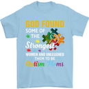 Religious Autism Mom Autistic Mum God ASD Mens T-Shirt Cotton Gildan Light Blue