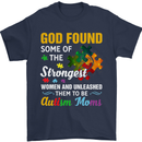 Religious Autism Mom Autistic Mum God ASD Mens T-Shirt Cotton Gildan Navy Blue
