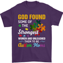 Religious Autism Mom Autistic Mum God ASD Mens T-Shirt Cotton Gildan Purple