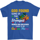 Religious Autism Mom Autistic Mum God ASD Mens T-Shirt Cotton Gildan Royal Blue