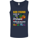 Religious Autism Mom Autistic Mum God ASD Mens Vest Tank Top Navy Blue