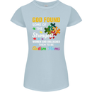 Religious Autism Mom Autistic Mum God ASD Womens Petite Cut T-Shirt Light Blue