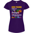 Religious Autism Mom Autistic Mum God ASD Womens Petite Cut T-Shirt Purple